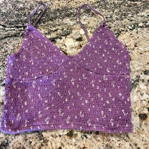 Pac sun Purple Crop Top